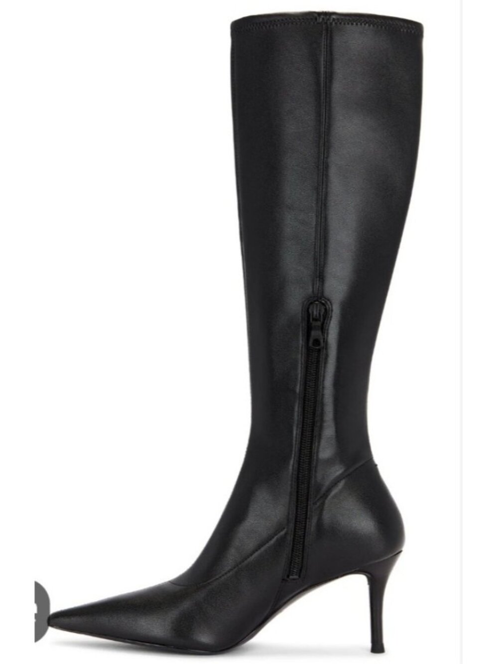 Rag & Bone Mercer Leather Knee High Boots Black Pointed Toe Kitten Heel EU 37 - Picture 12 of 16